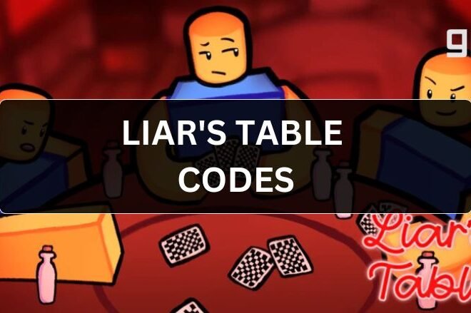 Liar's Table Codes